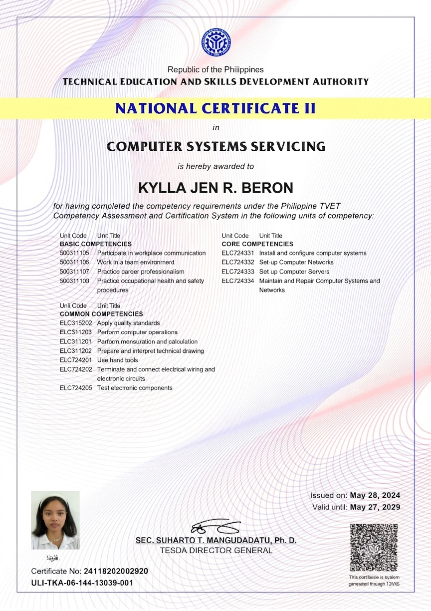 Certificate 3
